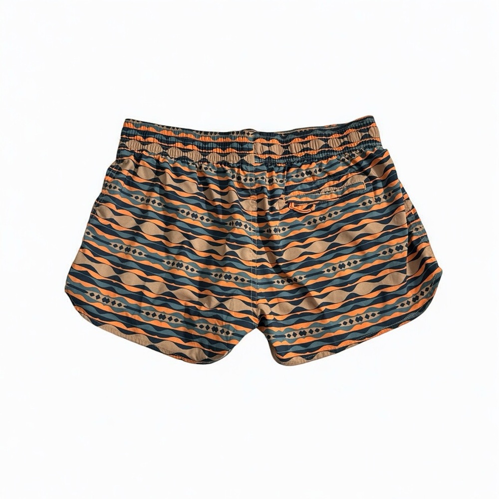 Patagonia Shorts Womens Medium 2” Aztec Print Planing Micro Stretch Hike Camp - Picture 2 of 6